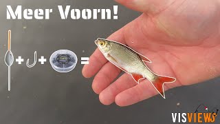 VISSEN OP VOORN Hoe Maak Je Een Dobber Montage Voor De Werphengel En Vaste Stok [upl. by Riffle682]