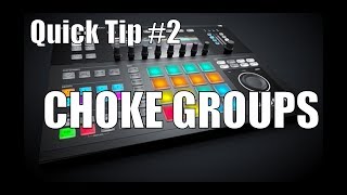 Maschine 20 Studio Quick Tip Cut samples off using Choke Groups [upl. by Velasco]