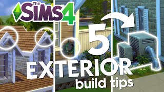 5 ways to improve your HOUSE exterior in the Sims 4 🏠  shorts [upl. by Aisnetroh]