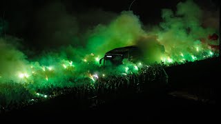 DOIS QUILÔMETROS DE quotCORREDOR ALVIVERDEquot DA TORCIDA DO PALMEIRAS NA SEMIFINAL DA LIBERTADORES [upl. by Tnecniv]