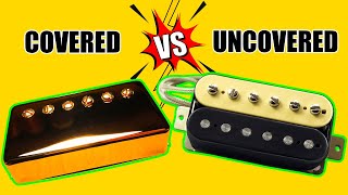 Quick Comparison Covered VS Uncovered Les Paul Humbucker Pickups  Seymour Duncan 59 Neck JB Bridge [upl. by Burdett]