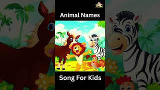 Animal Names In the Jungle Song For Kids nurseryrhymes kids youtube [upl. by Ahtekal]