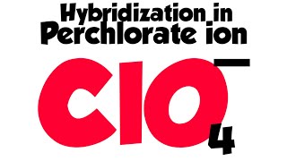 Perchlorate ion ClO4 structure and hybridization hybridizationinperchlorateion [upl. by Sharpe298]