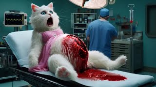 Pregnant Cat Car Accident cat cute ai catlover catvideos cutecat aiimages [upl. by Airdnalahs963]