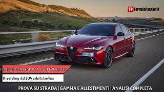 Alfa Romeo Giulia e Stelvio 2023 Test Drive  La Giorgio è una sicurezza col restyling più tech [upl. by Nnylsaj624]