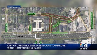 Greenville South Carolina releases initial plans to improve Wade Hampton Blvd [upl. by Cara533]