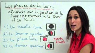 Sciences 9e Les phases de la Lune [upl. by Branscum]