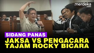 Jaksa Panik Rocky Gerung Keras Bandingkan Demokrasi Era SBY Vs Jokowi di Sidang [upl. by Hgielra586]