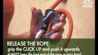 CLICK UP english Belay device from Climbing Technology [upl. by Sinnoda]