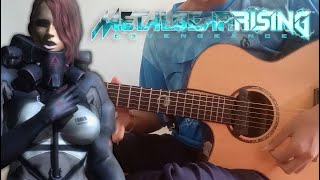 METAL GEAR RISING  A Stranger I Remain  Mistral Theme  Guitar TAB [upl. by Serene305]