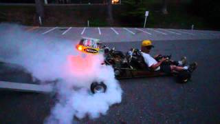 340hp GoKart Burnout [upl. by Euqinay]