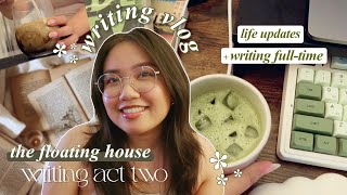 🌙 becoming a fulltime writer  drafting act two of my fantasy novel  camp nano writing vlog [upl. by Eide]