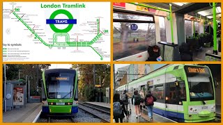 London Tramlink Full Journey  Wimbledon to Elmers End via Croydon [upl. by Danas]