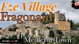 EZE MEDIEVAL VILLAGE WALK TOUR SOUTH OF FRANCE FRAGONARD 4KHD [upl. by Gemoets]