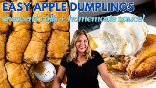 Easy Apple Dumplings Recipe [upl. by Su]