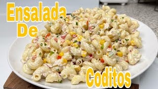 Ensalada De Coditos Con Atún  Elbow Pasta Salad  Chef Darianny [upl. by Dorahs97]