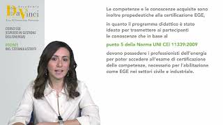 CORSO EGE – Esperto in Gestione dell’Energia [upl. by Shiekh]