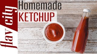 How To Make Homemade Ketchup  Sugar Free Keto amp Paleo  Bobbys Kitchen Basics [upl. by Egiarc]