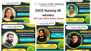 Learn with Jomcy OSCE Nursing UK winners April 2024 [upl. by Naujej]