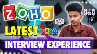 Zoho Interview Experience 2024  SDE  Zoho Interview process 2024  Support Debug Engineer [upl. by Fraya]