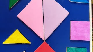 How to prepare Tangram Kit  home creativeyoutubeindiaviraltangrameducation craft [upl. by Eletnahs]