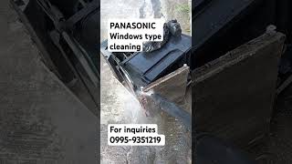 Window type aircon Cleaning buhaytechnician [upl. by Ahsratal790]