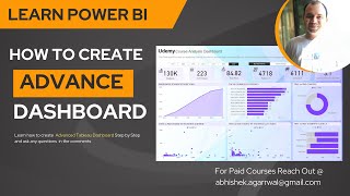 Make an Incredible Power BI Dashboard  Power BI Tutorials  Udemy Course Analysis Dashboard [upl. by Ahsercal]