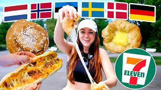 Trying Weird Convenience Store Foods Across Europe Sweden Germany Netherlands Norway Denmark [upl. by Belac]