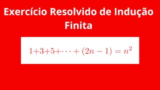 exercício resolvido de indução matemática indução finita [upl. by Homovec]