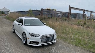 Aodhon AFF7s Review ECS Coilovers 2018 B9 A4 [upl. by Einahpts]