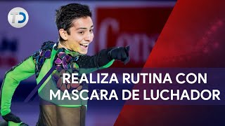 Donovan Carrillo sorprende con rutina de patinaje inspirada en lucha libre [upl. by Niledam]