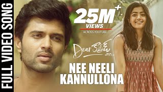 Dear Comrade Video Songs  Telugu  Nee Neeli Kannullona Video Song  Vijay Deverakonda  Rashmika [upl. by Alyel115]