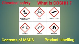 Chemical safety  COSHH  Hazardous substance  MSDS  Product labelling  Classroom training [upl. by Ettennal]