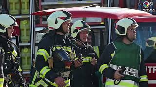 Großbrand in einem Gewerbebetrieb [upl. by Ybba]