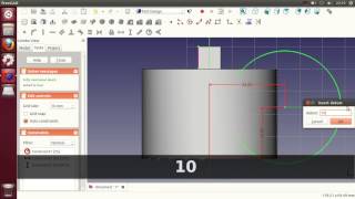 FreeCAD Tutorial  Part Design tool [upl. by Yregram63]