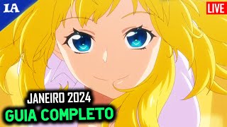 OS 46 ANIMES DE JANEIRO 2024  Guia Completo [upl. by Namron877]