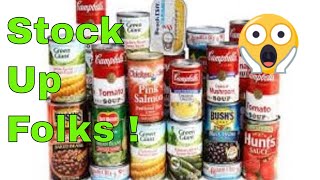 Proof Canned Food Shortage Coming UP  2020  2021 [upl. by Anitnegra704]