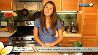 How to Make Wilted Spinach Salad with Bacon and Feta [upl. by Mae]