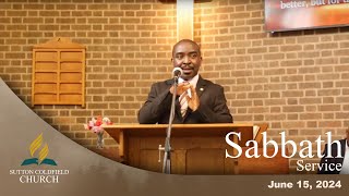 SDA Church  Sutton Coldfield  Birmingham UK  June 15 2024  Sabbath Service [upl. by Asiuol754]