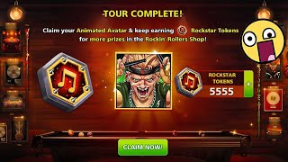 Rockin Rollers Done All Rooms 🙀 TOKENS 5510 Animated Avatar 8 ball pool [upl. by Etezzil]