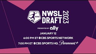 Dont miss the 2023 NWSL Draft presented by Ally  CBS Sports HQ [upl. by Niltyak]