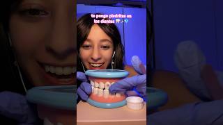 ASMR te pongo piedritas en los dientes 🦷✨💎 asmr asmrespañol asmrshorts [upl. by Shiverick190]