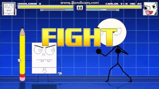 MUGEN Doodlebob me vs Carlos the stickmanCPU [upl. by Jillene]