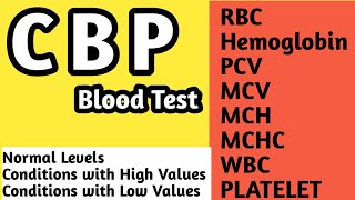 CBP Blood Test Complete Blood Picture [upl. by Douville]