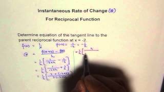 Instantaneous Rate of Change Reciprocal [upl. by Naeruat695]