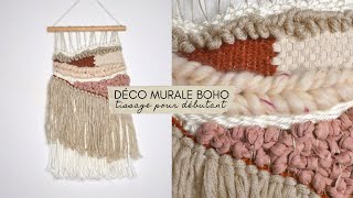 DIY  Déco murale BOHO tissage pour débutant  BOHO wall hanging weaving for beginners engsub [upl. by Eceinej]