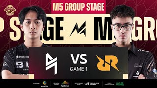 ID M5 Group Stage Hari 2  BLACKLIST INTERNATIONAL VS RRQ AKIRA  GAME 1 [upl. by Towland]