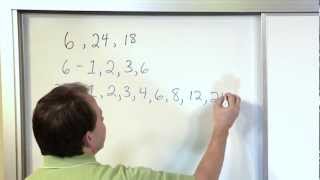 Greatest Common Factor GCF of 3 Numbers  Math Tutorial [upl. by Akeemahs]