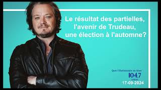 Le résultat des partielles lavenir de Trudeau une élection à lautomne [upl. by Nilde802]