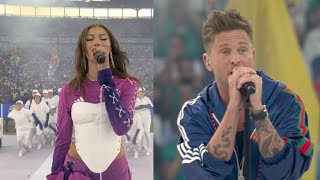 Meduza OneRepublic and Leony perform at UEFA Euro 2024 Closing Ceremony before England vs Spain [upl. by Bullough405]